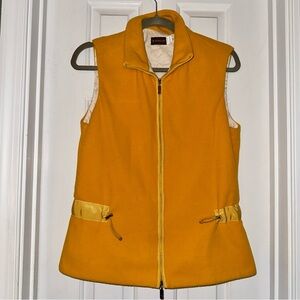 Moncler Golden Mustard Yellow lightweight fleece vest vintage older rare M